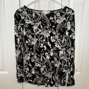 Size S H&M printed long-sleeve top